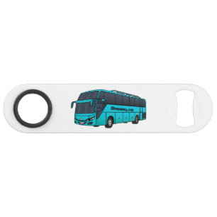 Modern passenger bus cartoon illustration