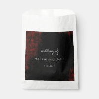 Modern Passionate Red 'n Black Wedding Design