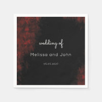 Modern Passionate Red 'n Black Wedding Design