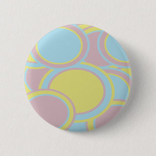 Modern Pastel Abstract Painting 6 Cm Round Badge