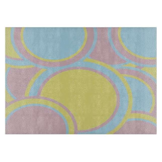 Modern Pastel Abstract Painting Cutting Board (Front)