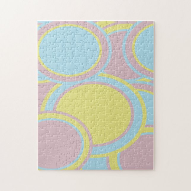 Modern Pastel Abstract Painting Jigsaw Puzzle (Vertical)