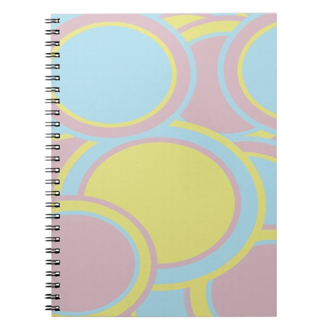 Modern Pastel Abstract Painting Notebook (Front)
