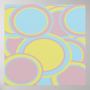 Modern Pastel Abstract Painting Poster
