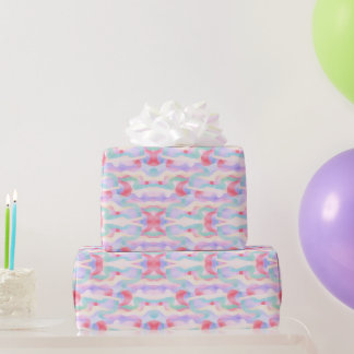 Modern Pastel Abstract Watercolor Seamless Wrapping Paper