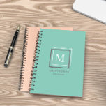 Modern Pastel Blue Monogram Personalised Planner<br><div class="desc">Personalised planner featuring a beautiful pastel colour palette with a personalised monogram and design in a geometrical manner. This design comes on different background colour options which you can find in a ''Pastel Modern Monogram Business'' collection in our store.</div>