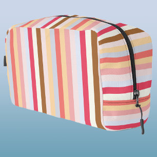 Modern Pastel Candy Stripe Dopp Kit