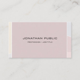 Modern Pastel Colours Professional Simple Template Business Card