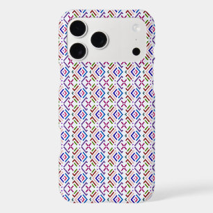 Modern Pastel Ethnic Geometric Diamond Pattern