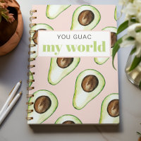 Modern Pastel Pink And Green Avocado Fun Quote 