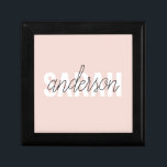 Modern Pastel Pink Beauty Personalised You Name Gift Box<br><div class="desc">Modern Pastel Pink Beauty Personalised You Name</div>