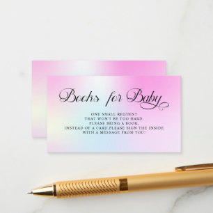 Modern Pastel Pink Cloud Nine Baby Shower Enclosure Card