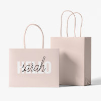 Modern Pastel Pink Hello And You Name