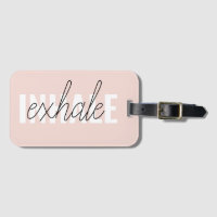 Modern Pastel Pink Inhale Exhale Quote