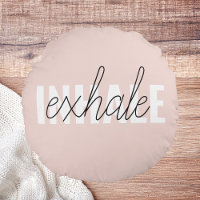 Modern Pastel Pink Inhale Exhale Quote
