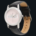 Modern Pastel Pink Inhale Exhale Quote Watch<br><div class="desc">Modern Pastel Pink Inhale Exhale Quote</div>