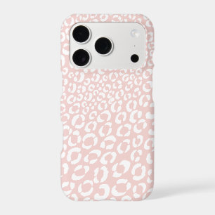 Modern Pastel Pink Leopard Outline