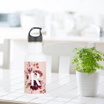 Modern Pastel Pink & Red Floral With Initial 532 Ml Water Bottle<br><div class="desc">The Modern Pastel Pink & Red Floral With Initial design is a visually stunning and sophisticated combination of soft pastel pink hues and vibrant red tones. At the centre of the design is a customisable initial, adding a personal touch to the overall aesthetic. The initial is bold and prominent, standing...</div>