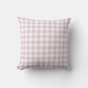 Modern Pastel Purple Gingham Pattern Check Cushion