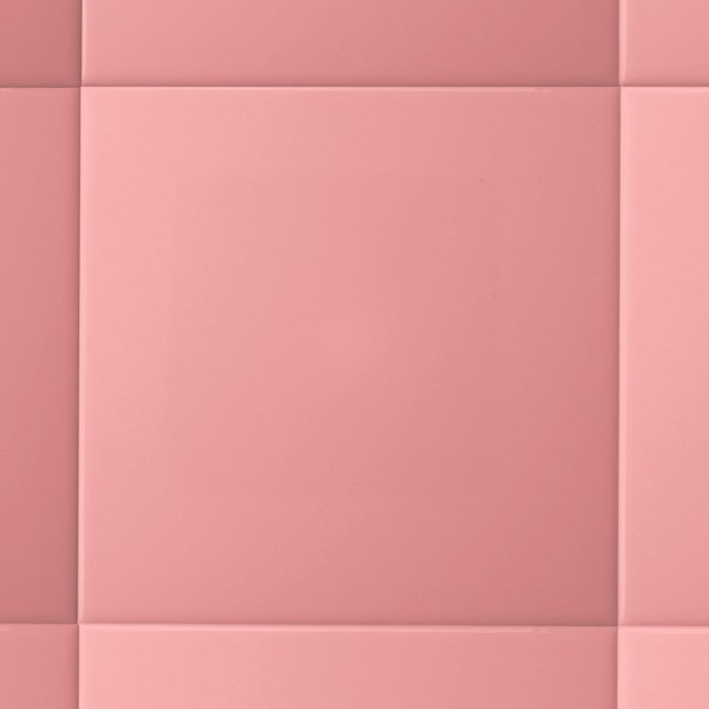 Modern Pastel Solid Colour Flamingo Pink Ceramic Tile (Creator Uploaded)
