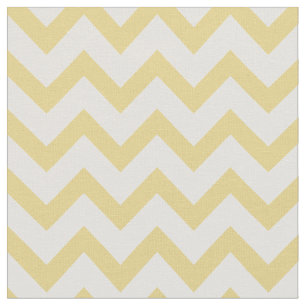 Modern pastel yellow and white chevron pattern fabric