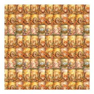 Modern Patchwork Pattern Collage Photo Print