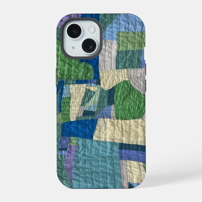 Modern Patchwork Quilt phone case (Back)