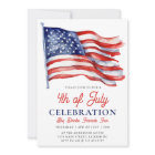 Modern Patriotic American Flag 4th of July Party