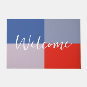 Modern Patriotic Outdoor Doormat