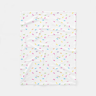 MODERN PATTERN cute rainbow colourful sprinkles Fleece Blanket