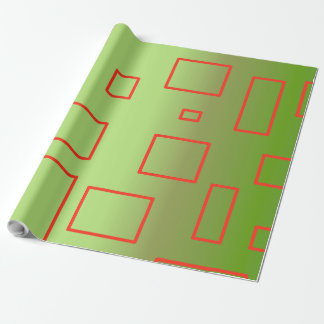 Modern Pattern Green Geometric Wrapping Paper
