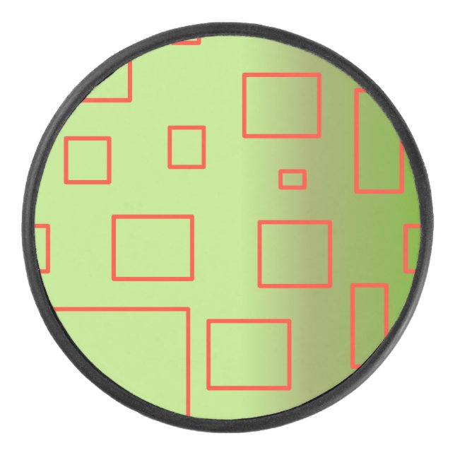Modern Pattern Green Puck (Front)