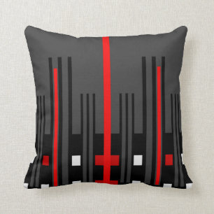 Modern Pattern Pillow-Home-Red/Grey/Black/White Cushion