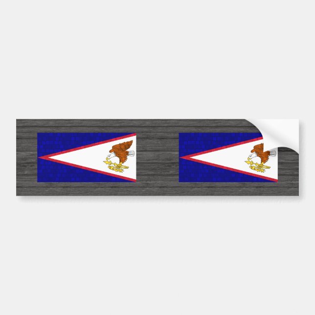 Modern Pattern Samoan Flag Bumper Sticker (Front)