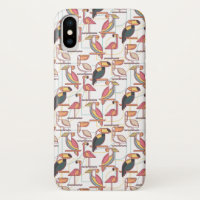 Modern Pattern With Tropical Birds