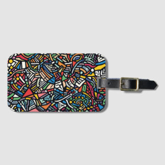 Modern Patterned abstract Luggage Tag
