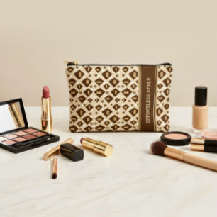 Modern patterned accessory pouch