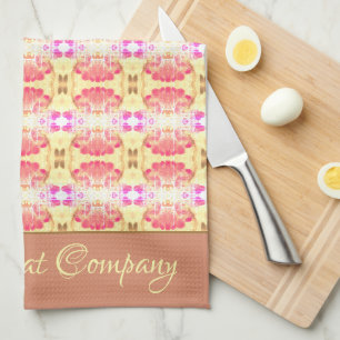 Modern patterned designer tea towel