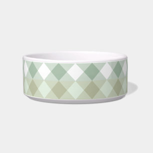 Modern, patterned, pastel coloured pet bowl