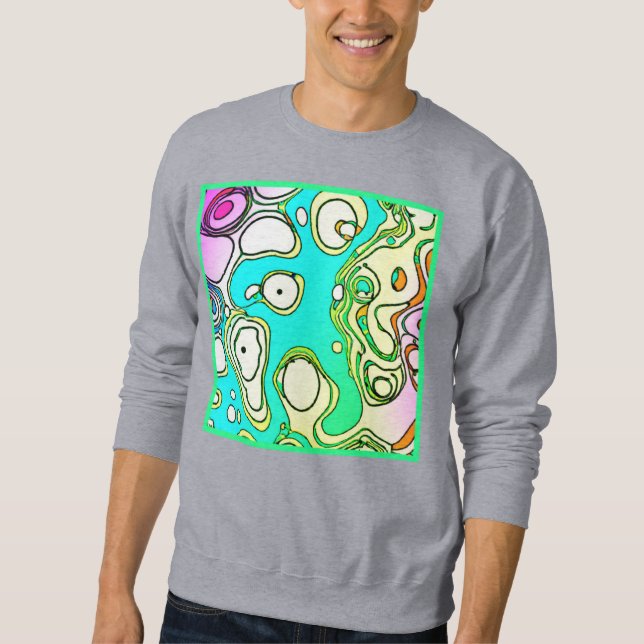Modern Patterns Art Design Sweatshirt (Front)