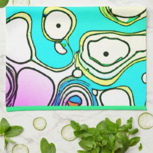 Modern Patterns Art Design Tea Towel