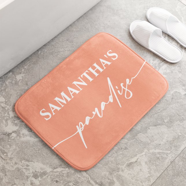 Modern Peach Bath Mat (Creator Uploaded)