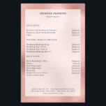 Modern Peach Glow Salon Price List  Flyer<br><div class="desc">Modern,  peach,  glow,  salon,  price list flyer. Edit your product in a few minutes by adding your data. You can change the font/colour/position by "further personalisation".</div>