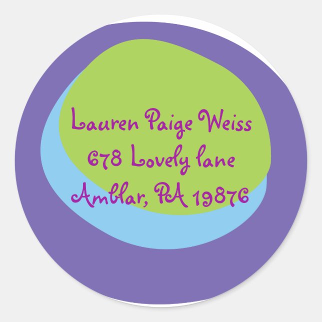 Modern Peacock Bar Bat Mitzvah Invitation Sticker (Front)