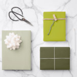 Modern Pearl Dark Apple Green Solid Colour Chic Wrapping Paper Sheet<br><div class="desc">A beautiful solid colour trio shades of light and dark green wrapping paper set. A compliment to your gifts for any special occasion,  event or holiday season.</div>