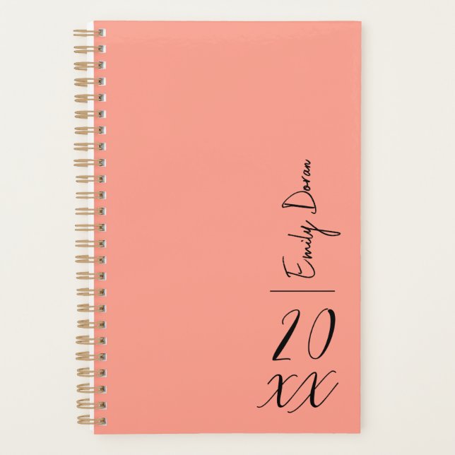 Modern Pech Fuze 2024 Personolized Weekly Planner  (Front)