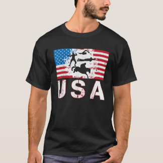 modern pentathlon USA team American flag US men wo T-Shirt