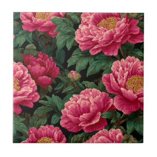 Modern Peonies Ceramic Tiles For Cosy Interiors