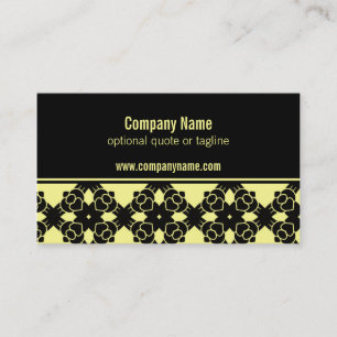 Modern Perfection Business Card, Yellow Card