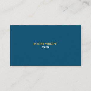 Modern Persian Blue and Gold Business Card
